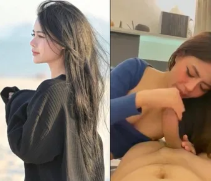 Hình ảnh thân mật của cô gái duyên dáng yêu chiều bạn trai